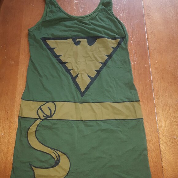 X-Men Green Phoenix Costume Tank Top Dress - Picture 2 of 4
